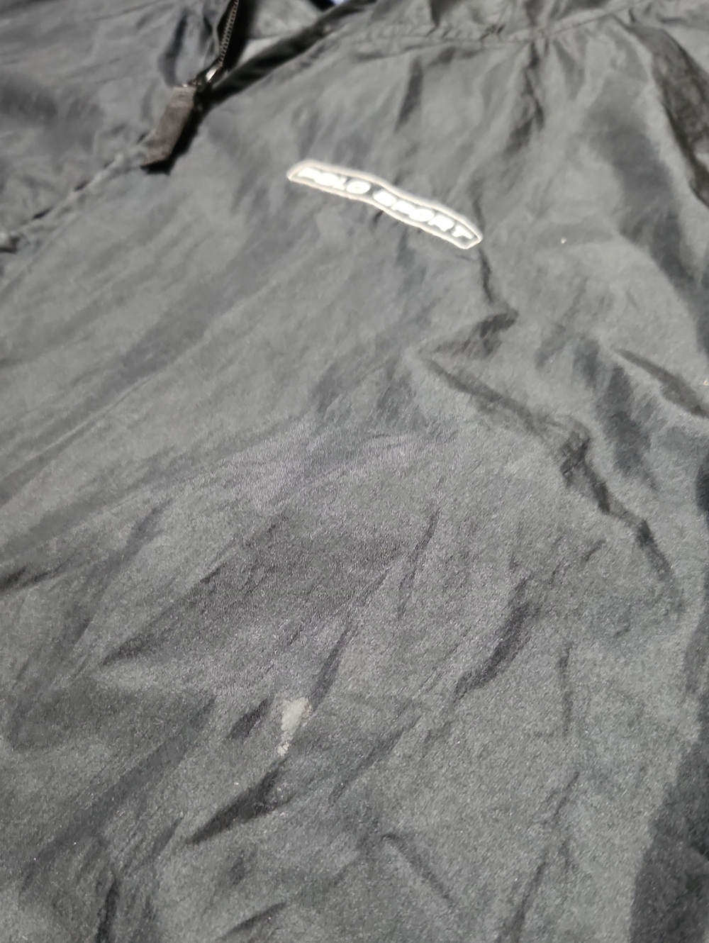 Rare Vintage Polo Sport Black Hooded Windbreaker Jacket 90s - Picture 12 of 12